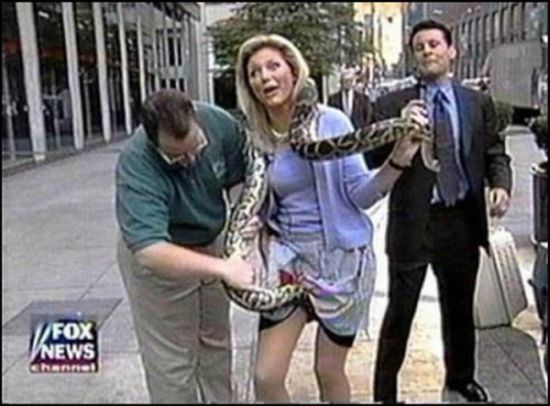 The girl who played with a snake