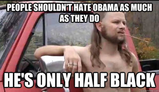 Only half