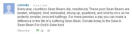 Sean Bean dies in every movie
