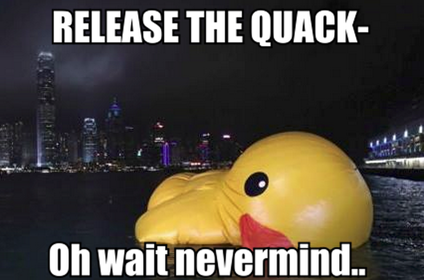 Poor Quackin :c