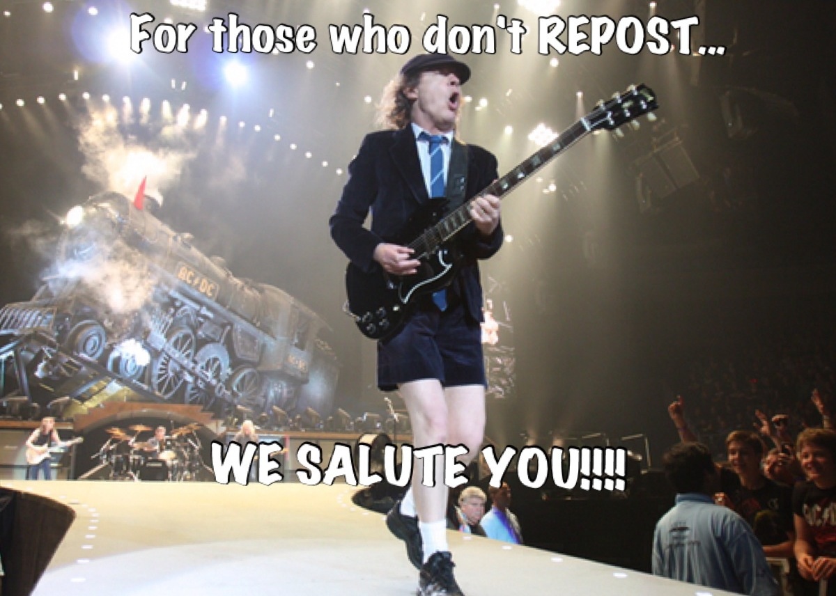 SHOUT!!! For those who don't Repost...