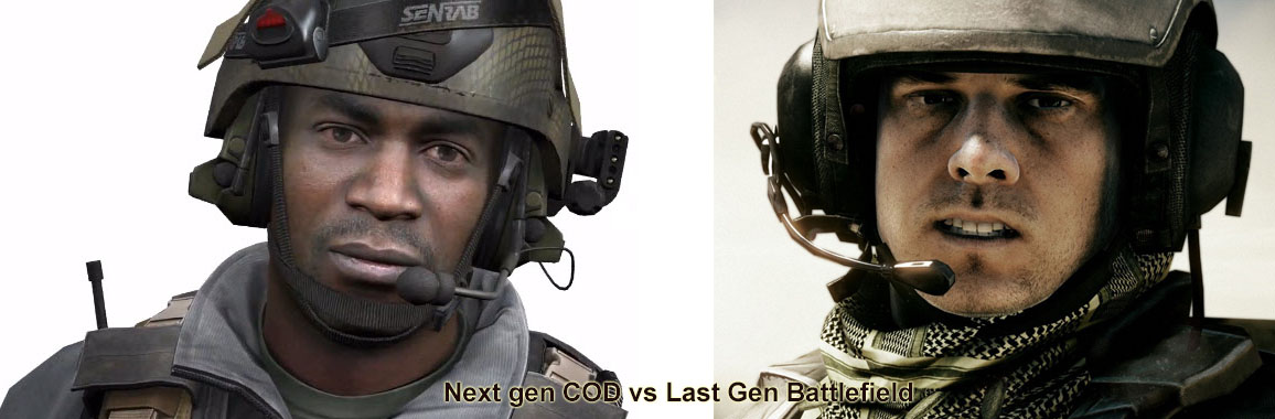 Next-gen COD vs. Last-gen Battlefield