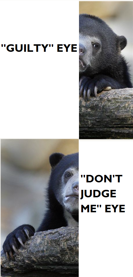 I'm guilty, but don't judge me!