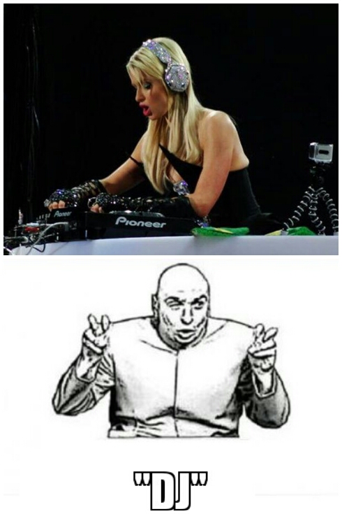 "DJ" Paris Hilton. RIP EDM