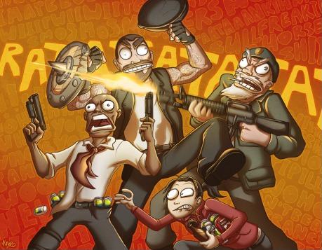 My team in Left 4 Dead. Always.
