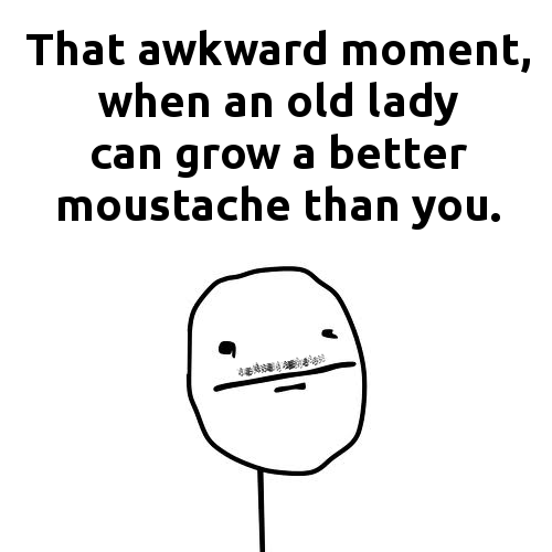 First moustache problems