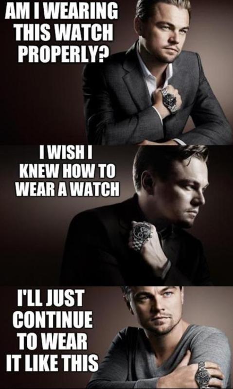 Forgot how to wear a watch?