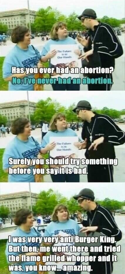 I need to try abortion before i judge