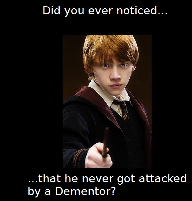 Just realized it.... (Hint:Because he's a Ginger!)