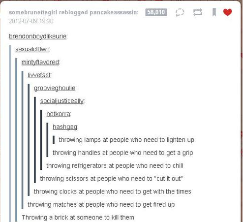Throwing Umbrellas At People, Just Because