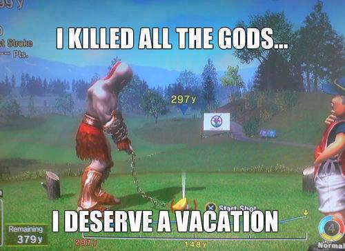 Even Kratos needs a day-off