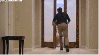 When a salesman comes over uninvited...