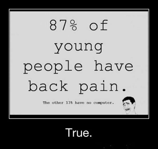 well i do have back pain :S