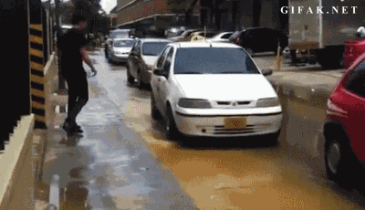 Should I step in the puddle?