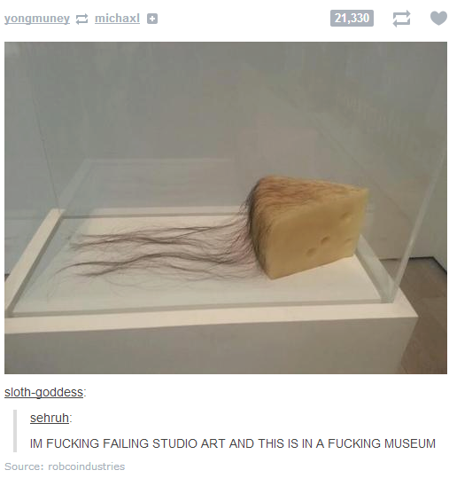 Art is a bit cheesy