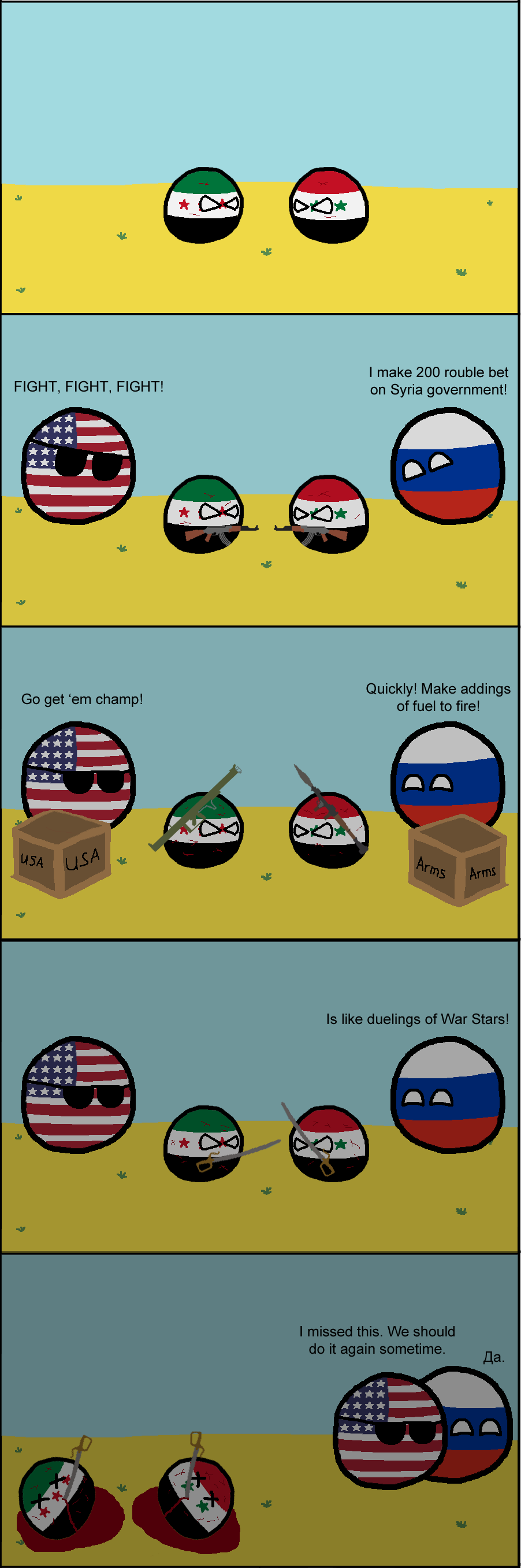 Polandball on the Syrian Civil War