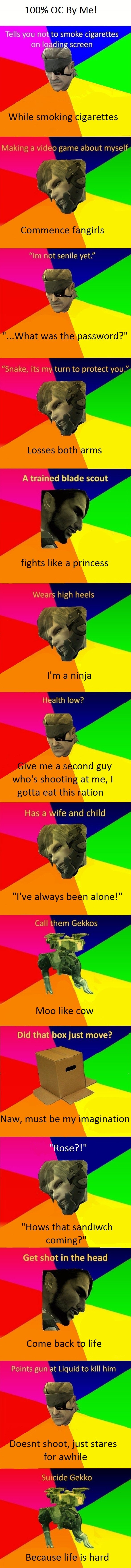 Metal Gear logic.