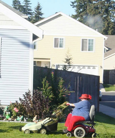 brb gonna mow the lawn real quick