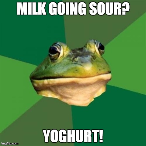 Yoghurt not on my shopping list