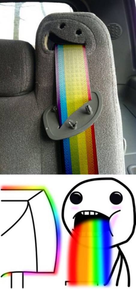 Rainbow puke: Too literally taken