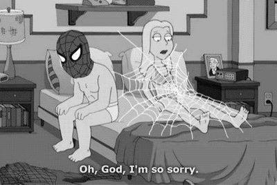 Spidey is so sorry