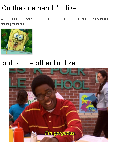 Whenever I look in a mirror