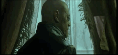 Morpheus's reaction on reaching frontpage
