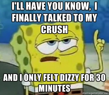 When talking to your crush