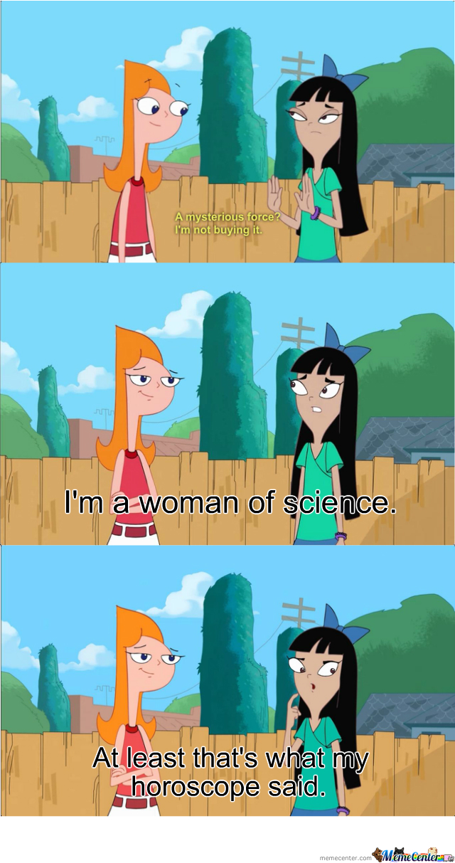 A woman of science...