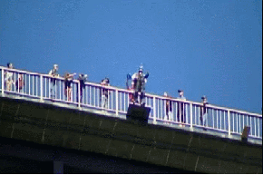 badass 102y old makes a basejump for her birthday...