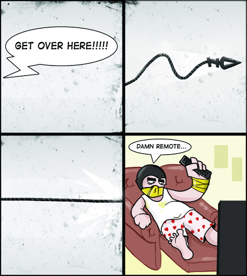 Meanwhile at Scorpion's crib..