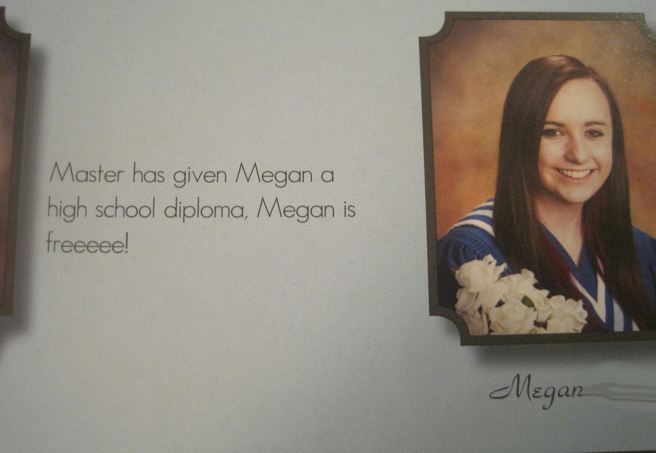 I do believe she won this round of "best yearbook quote"