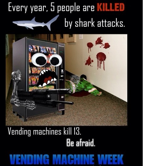 vending machines are evil because you are buying their children