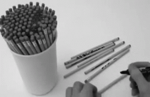 You draw something in pencil and everybody loses their minds.