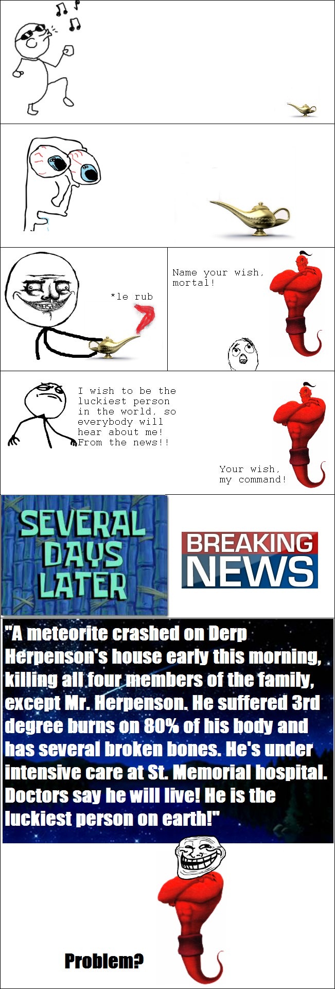 When the luck strikes..