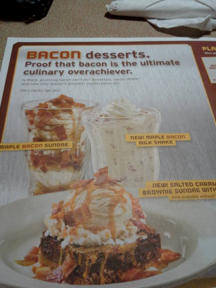 Would you eat a bacon brownie sundae?