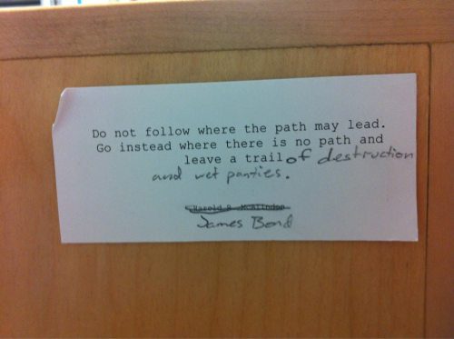 Leave a trail...