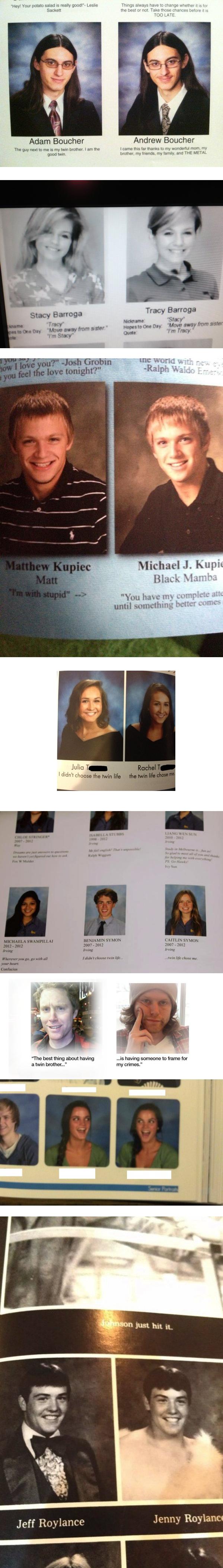 Yearbook Twins