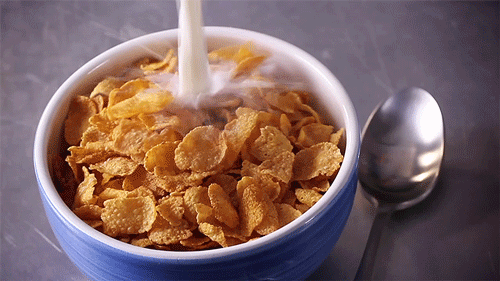 never try pouring cereal like the commercials
