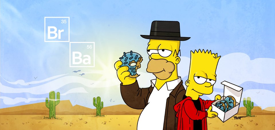 The Simpsons go Breaking Bad!