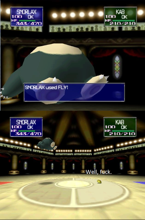 Even Snorlax can fly. Poor Scyther