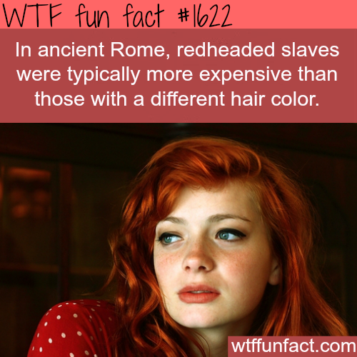 Redheads are rare and expensive...