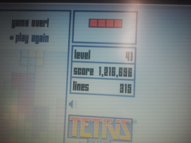 So my mate decided to play tetris