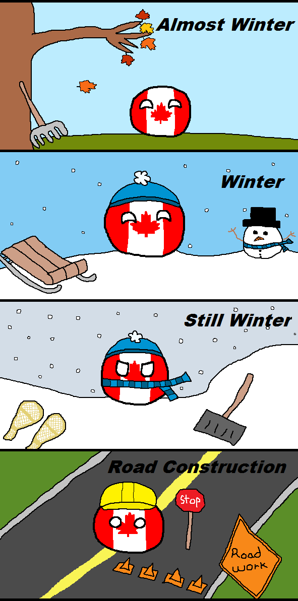 The seasons in Canada.