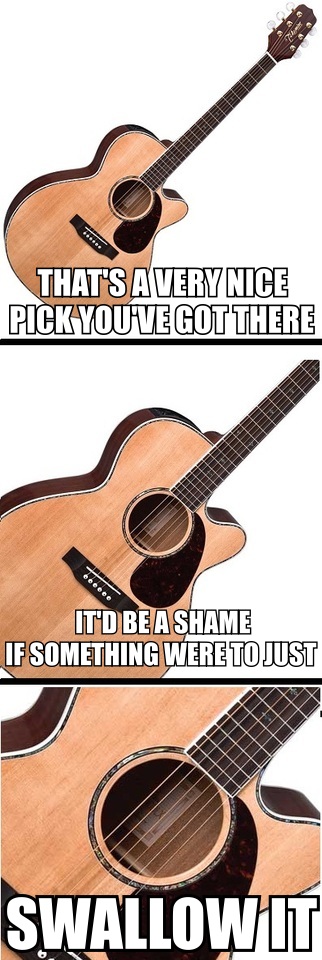 I think my fellow guitarists will understand
