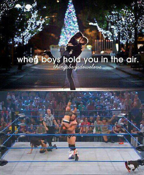 when boys hold you in the air XD