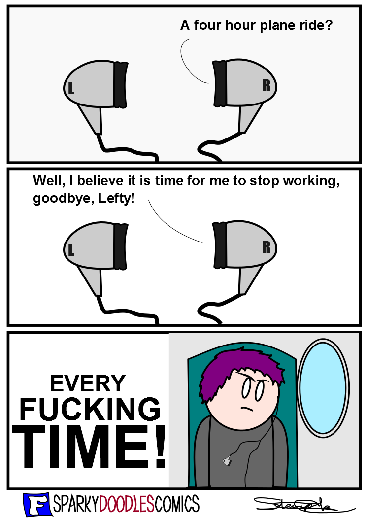 Sparky Doodles Comics: Right Earphone