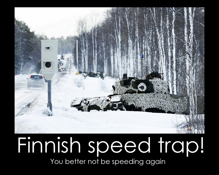 Finnish speed trap.
