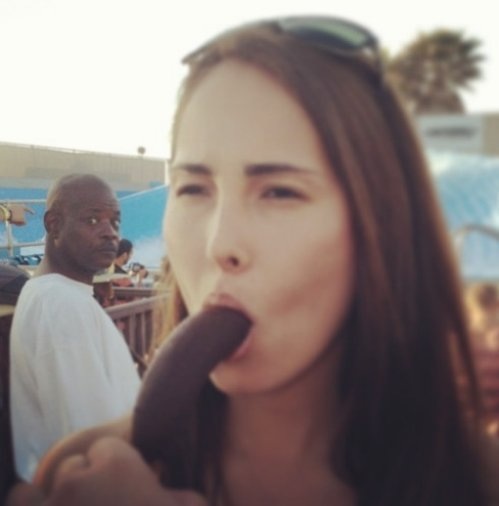 "Maybe I can get a chocolate covered banana as well :( "