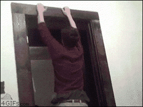 Door frme climbing fail